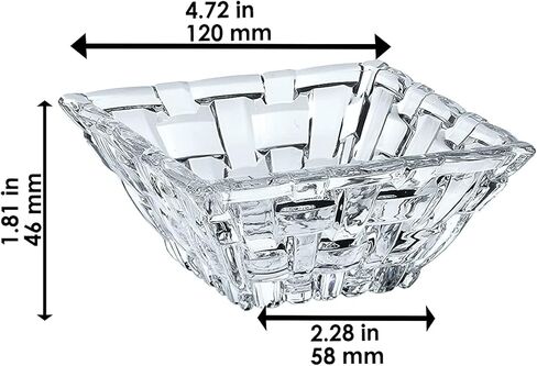 Nachtmann ، Bossa Nova ، وعاء التقديم المستطيل ، مجموعة من 2 ، 6 بوصات ، مستطيل ، أوعية زجاجية للمطبخ ، طبق زجاجي شفاف للأطباق الجانبية ، الفاكهة ، الحلوى ، العنب ، ألواح وجبة خفيفة in Kuwait