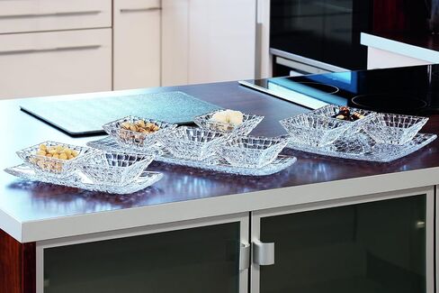 Nachtmann ، Bossa Nova ، وعاء التقديم المستطيل ، مجموعة من 2 ، 6 بوصات ، مستطيل ، أوعية زجاجية للمطبخ ، طبق زجاجي شفاف للأطباق الجانبية ، الفاكهة ، الحلوى ، العنب ، ألواح وجبة خفيفة in Kuwait