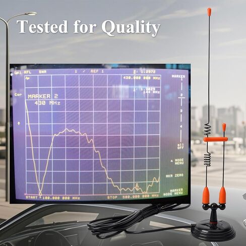 2 متر/70 سم VHF UHF هوائي مزدوج النطاق Magent Base Amplifier PL-259 Plug، HT Scanner المغناطيسي المحمول هوائي جبل لشاحنة JEEP Vehicel تاكسي حافلة UTV ATV جهاز إرسال واستقبال راديو متنقل in Saudi Arabia