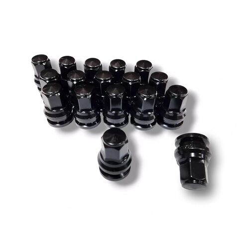 M14x1.5 Lug Nuts, Hunting Horse 1.9" Tall OEM Closed End Flat Washer Type Chrome 14x1.5 Lug Nuts Replacement for Ford Super Duty F-250 F-350, 32 Pack in Kuwait