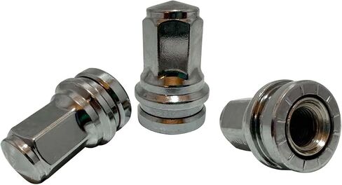 M14x1.5 LUG NUTS ، Hunting Horse 1.9 "OEM طويل القامة OEM نهاية غسالة مسطحة نوع Chrome 14x1.5 Lug Nuts استبدال Ford Super Duty F-250 F-350 ، 32 حزمة in Saudi Arabia