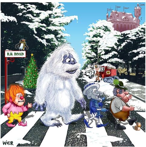 Abbey Road يجتمع مع كرتون Christmas Villains الموقعة ، ورقة الكتان الثقيل Southworth in Saudi Arabia
