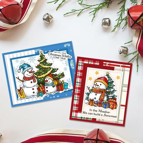 Merry Christmas Clear Stamps for Card Making Christmas Elk Pulled The Sleigh Clear Stamps and Cutting Dies Set Snowflake Gifts Deer Elk Clear Rubber Scrapbooking Stamps and Dies Set in Saudi Arabia