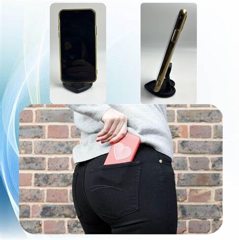 2PCS Heart-Shaped Silicone Mobile Phone Grip Stand,Vilbocr Collapsible Cellphone Finger Grip Holder for Smartphone Tablet Cell Phone Accessory (Pink) in Kuwait