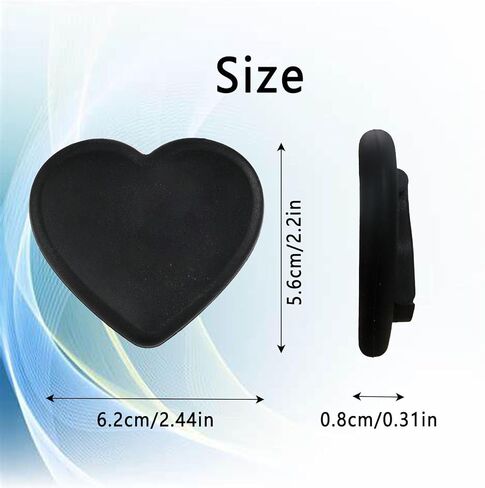 2PCS Heart-Shaped Silicone Mobile Phone Grip Stand,Vilbocr Collapsible Cellphone Finger Grip Holder for Smartphone Tablet Cell Phone Accessory (Pink) in Kuwait
