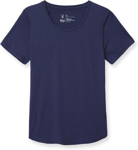 Ibex Merino Wool's Naturalist Womens Short Sleeve Low Crew T-Shirt | مقاومة للرائحة ، رطوبة رطوبة لنساء للنساء in Kuwait