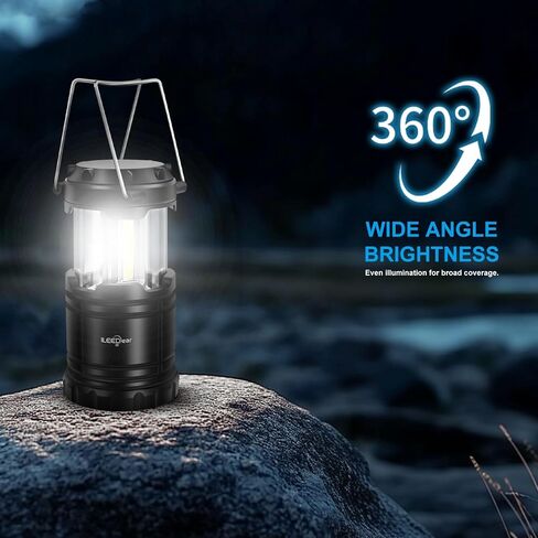 LED Camping Lantern ، الأضواء التي تعمل بالبطارية ، سطوع قابل للتعديل للتخييم ، حالات الطوارئ ، انقطاع التيار الكهربائي ، الفوانيس القابلة للطي في الهواء الطلق ، 2 عبوة in Saudi Arabia