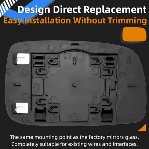 Driver Side Mirror Replacement for Toyota Camry 2007-2011 - Left Side Mirror Glass, Rear View Mirrors Glass with Power Heated in Saudi Arabia