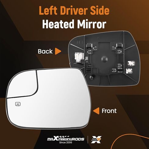 MaxPeedingRods Side Passenger Side Pirror Glass بديل لـ Toyota Sienna 2014 2015 2017 2017 2018 2020 ، Glass View Glass 8790308080 in Kuwait