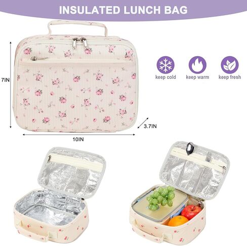 حقيبة ظهر Octsky للفتيات في سن المراهقة حقائب كتب قصيرة للمرحلة الابتدائية والمتوسطة والثانوية للنساء وحقائب نهارية للسفر باللون البيج/الأسود in Kuwait