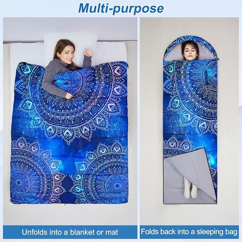 Basumee Sleeping Bags for Adults 3 Season Warm Cool Weather Wearable Camping Sleeping Bag with Compression Bag Portable Backpacking Hiking Camping Essential for Women Men Kids Teens in Saudi Arabia