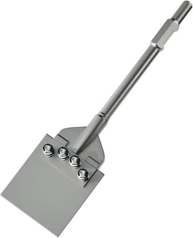 SDS-Max عرقوب 6 بوصة مكشطة أرضية إزميل - 6 "مكشطة شفرة واسعة 25" طويلة سبائك الصلب مطرقة دوارة مثقاب - أدوات إزالة لخلفية البلاط Thinset الخشب الصلب لاصق الغراء مشمع in Kuwait
