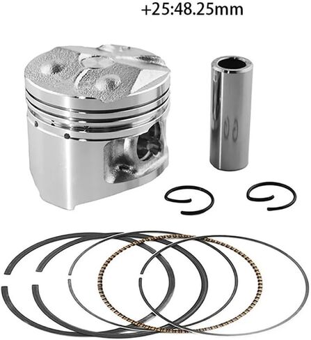1/4 Set Motorcycle Parts Piston And Piston Ring Kit 48mm 48.25mm 48.5mm Fit For FZR250 FZ250 1HX(4 Sets 48.25mm) in Saudi Arabia