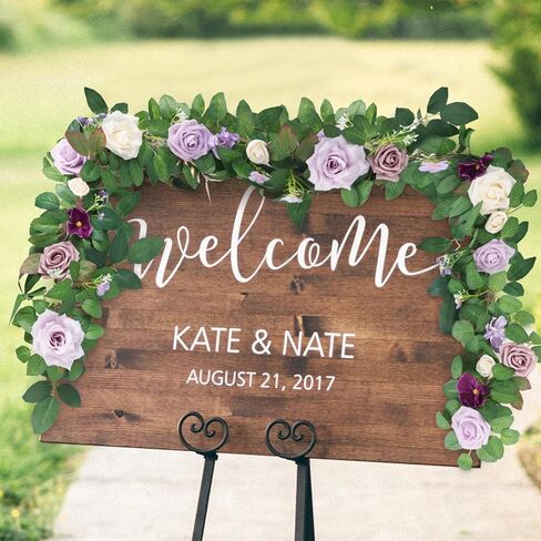 6FT مصنوع يدويًا من زهور الورد الاصطناعي، زهور الطين، إكليل الطاولة، عباءة ترتيبات الزهور، خلفية قوس الزهور، ديكورات طاولات الاستقبال وحفلات الزفاف in Kuwait