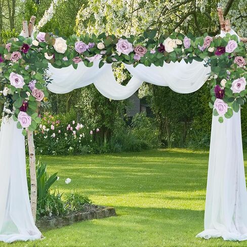 6FT مصنوع يدويًا من زهور الورد الاصطناعي، زهور الطين، إكليل الطاولة، عباءة ترتيبات الزهور، خلفية قوس الزهور، ديكورات طاولات الاستقبال وحفلات الزفاف in Kuwait