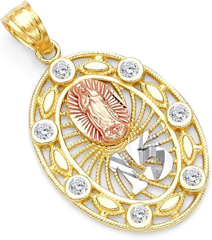 14K Tri Tri Color Gold CZ 15 عامًا in Saudi Arabia