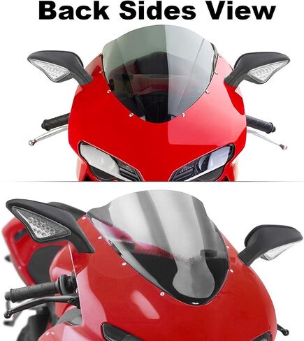 TCT-MOTORPARTS REARVING MIRROR LED LED يناسب DUCATI 848 EVO 2008-2013 ؛ 1098 1098S 1098R 1198 1198S 1198R 2009-2011 in Saudi Arabia