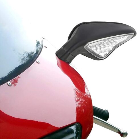 TCT-MOTORPARTS REARVING MIRROR LED LED يناسب DUCATI 848 EVO 2008-2013 ؛ 1098 1098S 1098R 1198 1198S 1198R 2009-2011 in Saudi Arabia