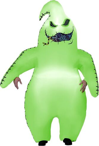 Spirit Halloween The Nightmare Before Christmas Adult Light-Up Oogie Boogie Inflatable Costume | Officially Licensed | Disney - OS in Saudi Arabia