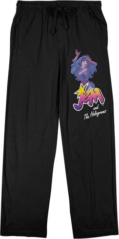 Bioworld Jem and The Holograms Men's Black Sleep Pants in Saudi Arabia