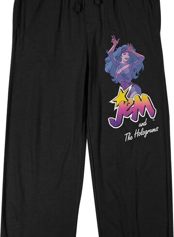 Bioworld Jem and The Holograms Men's Black Sleep Pants in Saudi Arabia