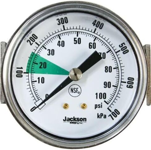 Jackson 6680-011-86-42 0-100 PSI مع Green Zone Pre Guage in Saudi Arabia