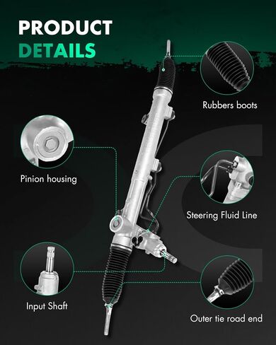 Scitoo Power Steering Rack و Pinion بديل التجميع الكامل لـ Mercedes-Benz GL320 ، GL350 ، GL450 ، GL550 ، ML320 ، ML350 ، ML450 ، ML500 ، ML550 ، ML63 AMG 2006-2012 1644600100 in Saudi Arabia