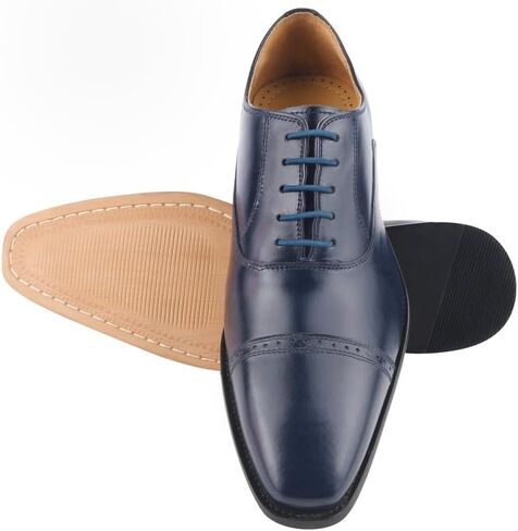 Libertyzeno Mens Tread تصميم دانتيل جلدي أصلي لأحذية فستان Oxford in Kuwait