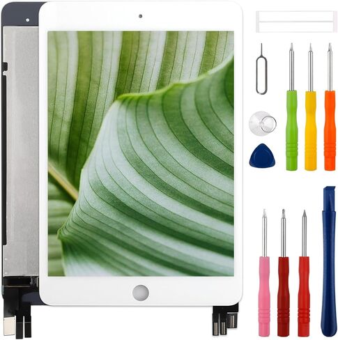 مجموعة جديدة من أرقام شاشة LCD لمس شاشة IPAD MINI 5 2019 7.9 "A2133 A2125 A2126 A2124 بديل لرقم شاشة اللمس مع مجموعة أدوات الإصلاح المترقية أسود in Kuwait