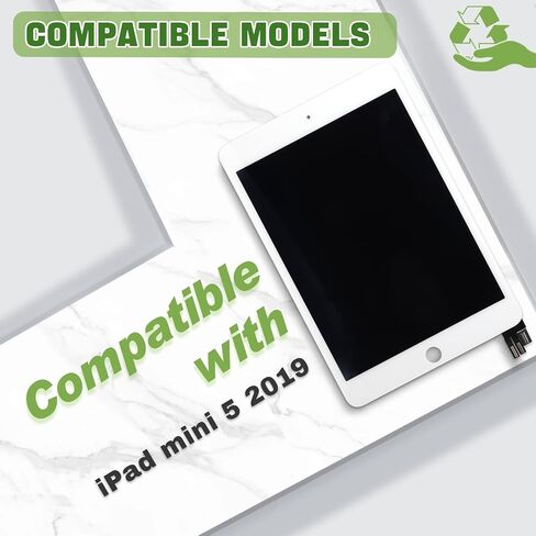 مجموعة جديدة من أرقام شاشة LCD لمس شاشة IPAD MINI 5 2019 7.9 "A2133 A2125 A2126 A2124 بديل لرقم شاشة اللمس مع مجموعة أدوات الإصلاح المترقية أسود in Kuwait