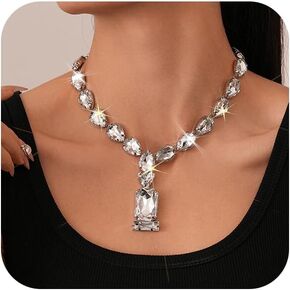 قلادة بلينغ رينستون قلادة Y للنساء مبالغ فيه in Kuwait