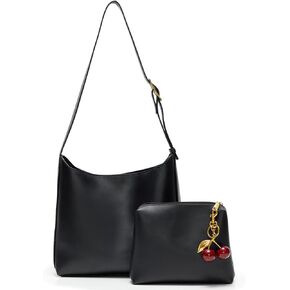 Bucket Bags for Women Medium Vegan Leather Tote with Adjustable Strap Small Pouch Designer Handbags Travel Work Purse in Kuwait