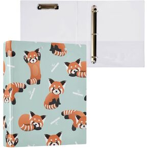 3 Ring Binder 1.5 Inch Binders Strawberry Flower Bow Binder Organizer Fashion View Binder with 2 Pockets for Home Office Supplies in Kuwait