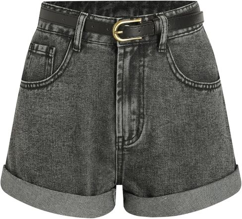 CIDER Denim Shorts with Belt in Saudi Arabia