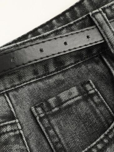 CIDER Denim Shorts with Belt in Saudi Arabia