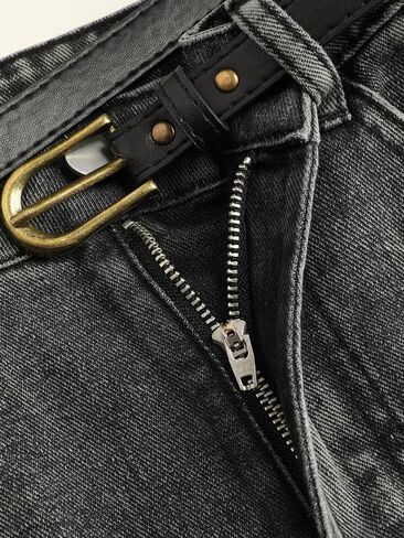 CIDER Denim Shorts with Belt in Saudi Arabia