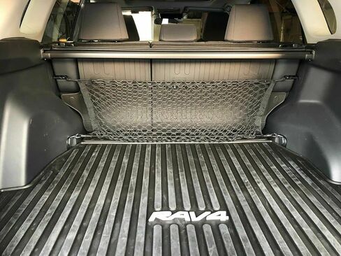 Trunk Organizer Cargo Net for Toyota RAV4 2019–2025 – Envelope Style Cargo Net for SUV – Premium Mesh Elastic Car Trunk Organizer Vehicle Carrier Storage – Compatible with RAV4 in Saudi Arabia