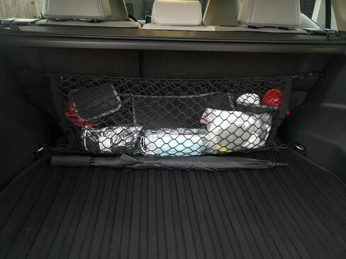Trunk Organizer Cargo Net for Toyota RAV4 2019–2025 – Envelope Style Cargo Net for SUV – Premium Mesh Elastic Car Trunk Organizer Vehicle Carrier Storage – Compatible with RAV4 in Saudi Arabia