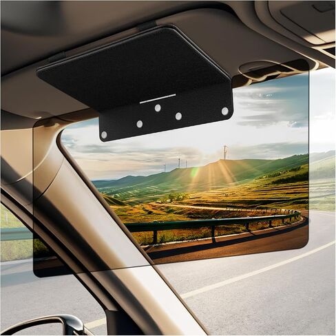 Sun Visor for Car, Polarized Sun Visor Extender for Car, Upgraded UV400 Adjustable Visor Extender Sun Blocker Anti-Glare for Safe Driving, UV Protection, Stray Light, Universal in Saudi Arabia