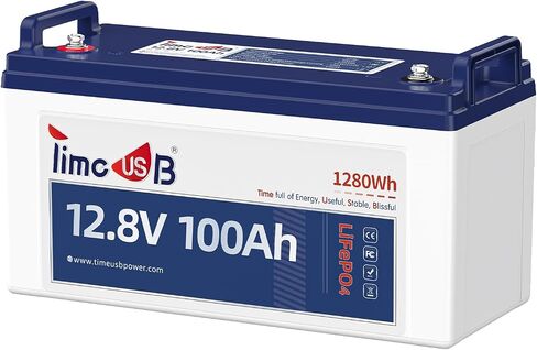 12V 100Ah LiFePO4 Battery, 4000+ Deep Cycle Lithium Battery, Built-in 100A BMS, Ideal for Trolling Motor, RV, Solar Panel Systems, and Off-Grid Power Solutions in Saudi Arabia