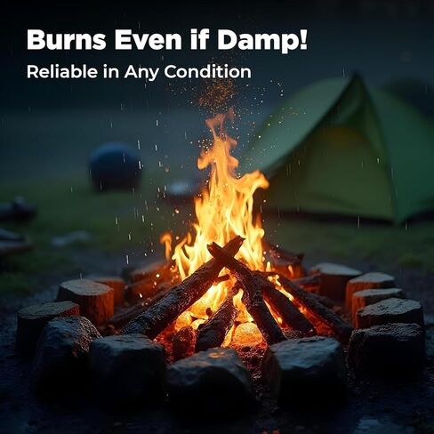 Stoked Pine-Scented Fire Starters (12-Pack) Clean, Odorless & Chemical-Free | Infuses Your Fire with Fresh Pine Fragrance | Reliable for BBQs & Campfires in Kuwait