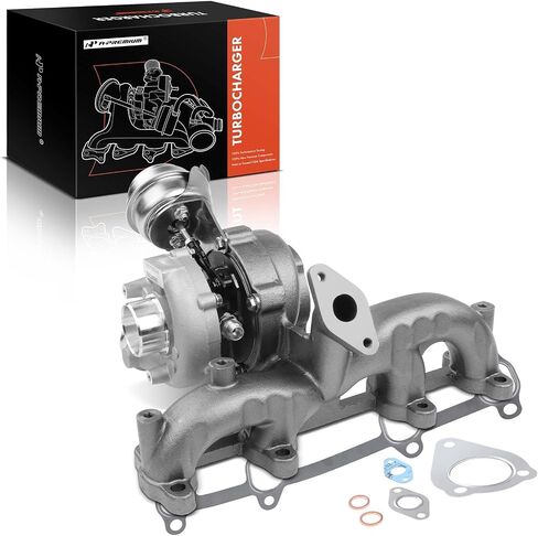A-Premium Complete Turbo Turbocharger Kit, with Wastegate Actuator & Gasket, Compatible with Volkswagen Jetta, Golf, Beetle, 1998-2004, L4 1.9L, Diesel, Replace# 713673-0006 in Saudi Arabia