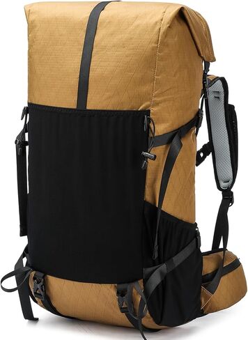 Hiking Backpack,40L to 50L Extra Large Capacity Hiking Bag,Internal Frame Camping Backpack,Upgraded X-PAC Lightweight Sport Daypack Travel Backpack Fit For Mountain Climbing Camping(Grey Green) in Kuwait
