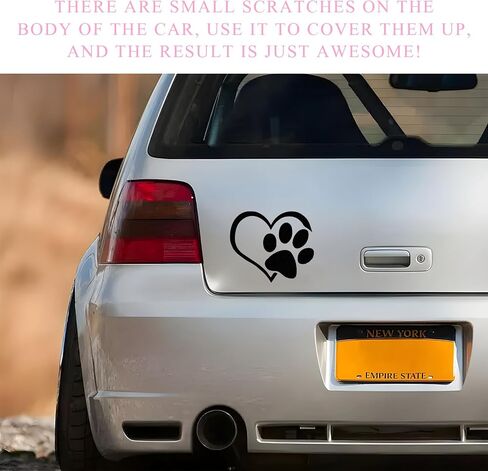 Pet Dog Paw Print ، Love Heart Dog Paw مختومة ، ديكور نافذة ، ديكور ، ملصقات PAW لطيفة للسيارات Windows Window Laggage ، إكسسوارات السيارة الخارجية (ملونة) in Saudi Arabia