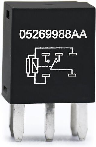 Automotive Relays 2 Packs 05269988AA Relay Compatible with Chrysler Compatible with Dodge Compatible with Jeep Compatible with Plymouth 5 Pins 12V 10A in Saudi Arabia