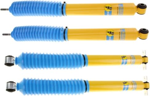 Bilstein 4600 Series مجموعة من صدمات الأنابيب الأمامية والخلفية تناسب 2007 2017 Wrangler with 0 "Lift | Comfort Ride | Trendsauto Decal | 24-141727 24-141734 in Saudi Arabia