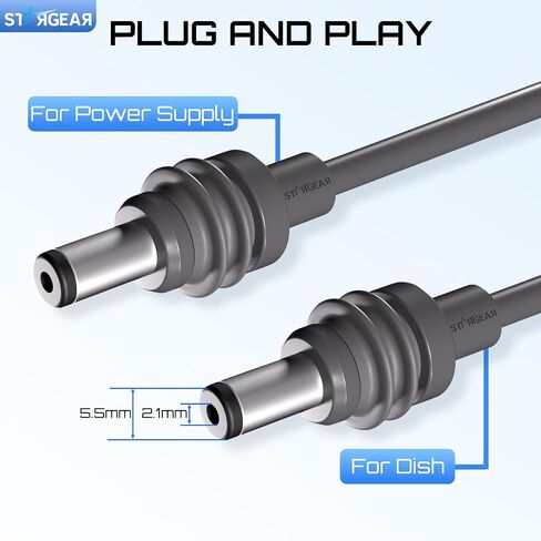 Starlink Mini Cable 6.5FT, 20AWG Replacement Starlink Mini DC Power Cable Starlink Mini Accessories, Starlink Power Cord Outdoor in Kuwait