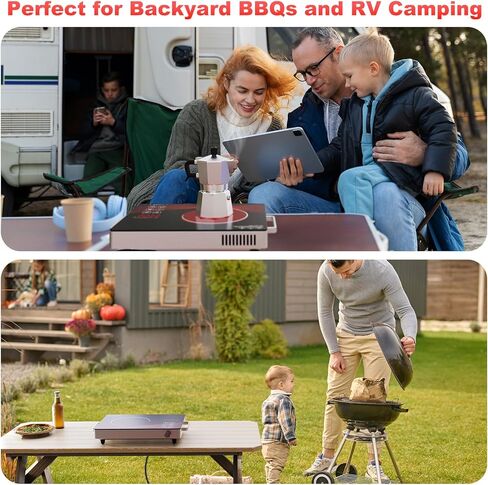 2200 واط صفيحة حارة كهربائية تحت الحمراء ، طهي موقد واحد محمول مع جهاز توقيت ومكافحة تعمل باللمس ، موقد كونترتوب من الزجاج الخزفي ، 11 مستويات حرارة ، طباخ غير حث مضغوط لجميع أدوات الطهي 110V in Kuwait