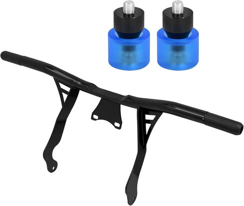Engine Guard Highway Crash Bar + Blue Decorative Wheel Fit for Harley Touring 09-13 in Saudi Arabia