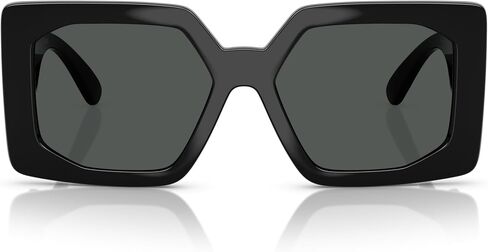Versace Woman Sunglasses Black Frame, Dark Grey Lenses, 55MM in Saudi Arabia
